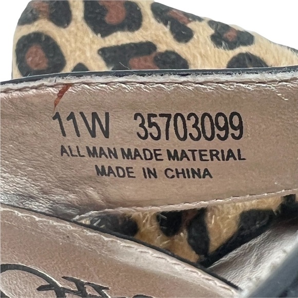 Cato Brown Leopard Print Pointed Toe Heels Size 11 W Women’s - Picture 4 of 10